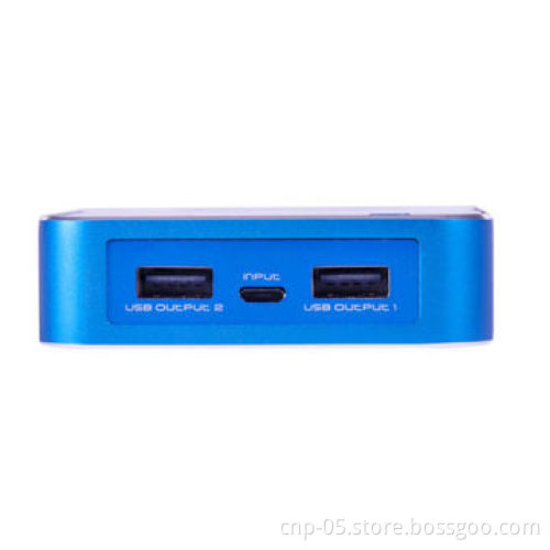 Aluminum 6,600mAh Power Bank in Colorful with 5-5.3V DC/1A Input and 5V DC/1-1.5A Output Range